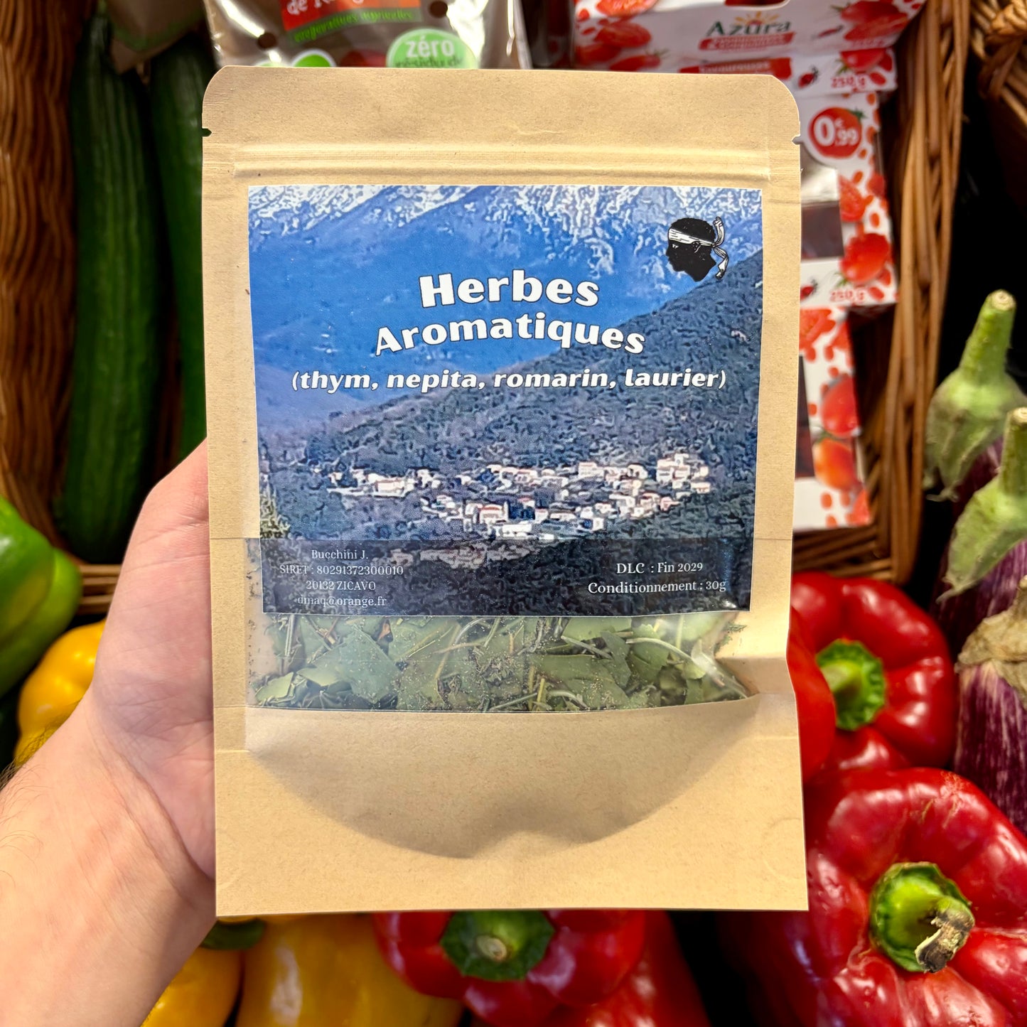 Herbes Aromatiques du Maquis Corse (Thym, Nepita, Romarin, Laurier)